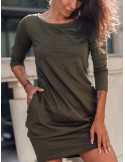 Rochie casual kaki bauble 9988 - Magazin online - Boutique